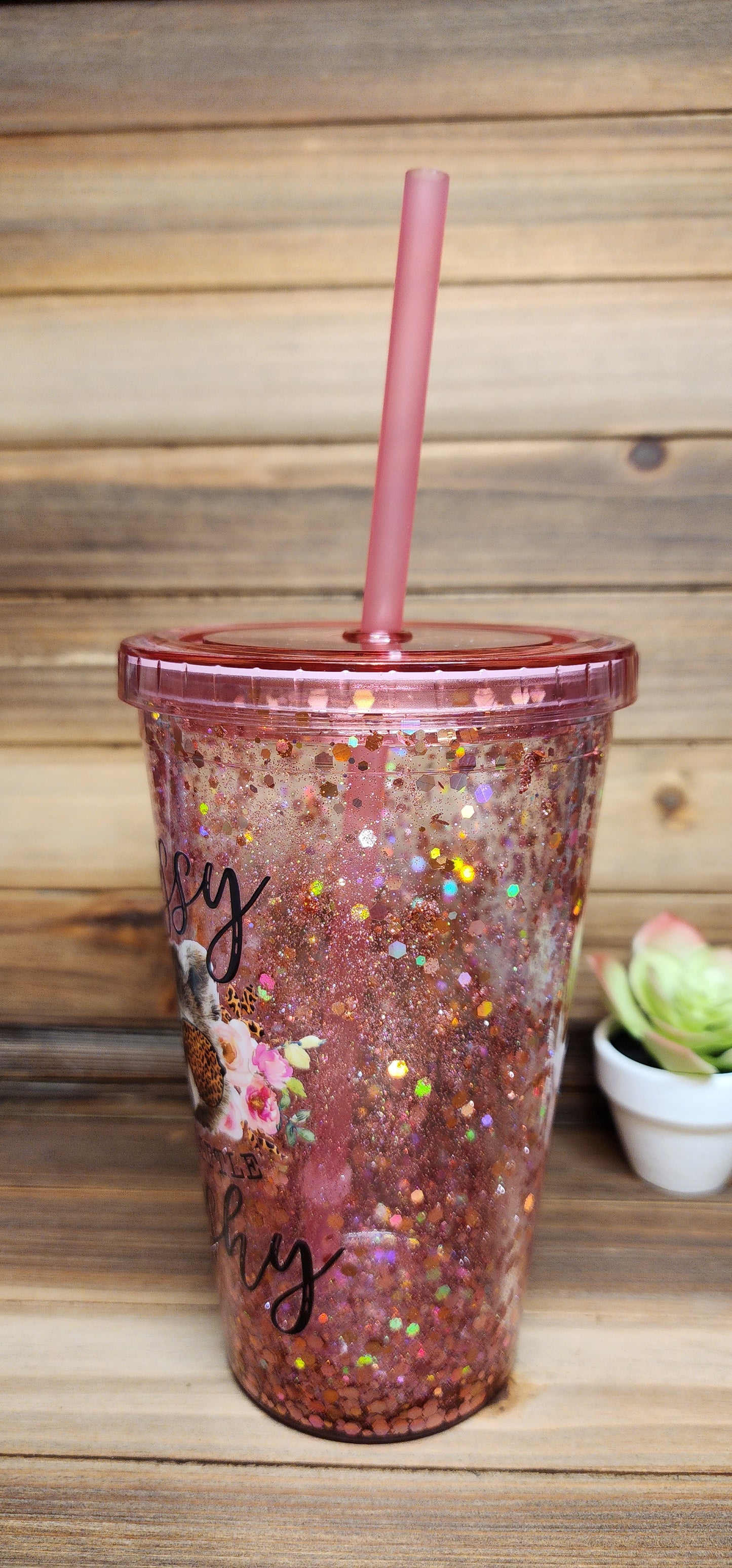 Classy But A Little Trashy Suspended Snow Globe 16oz Tumbler