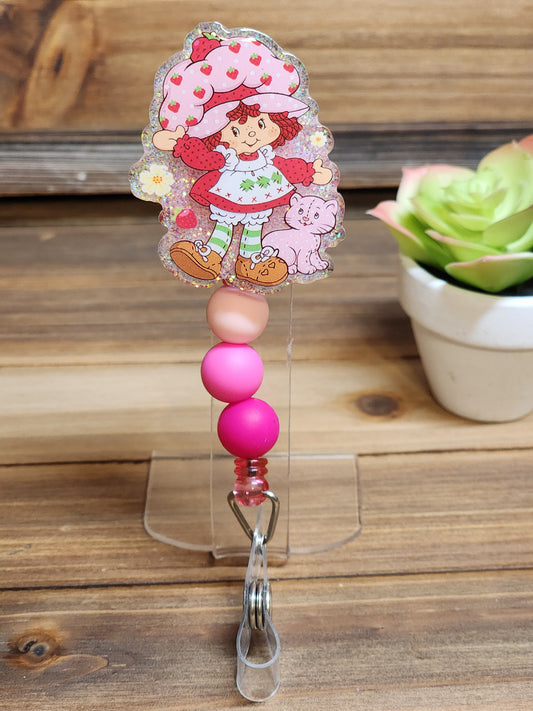 Strawberry Shortcake Retractable Badge Reel