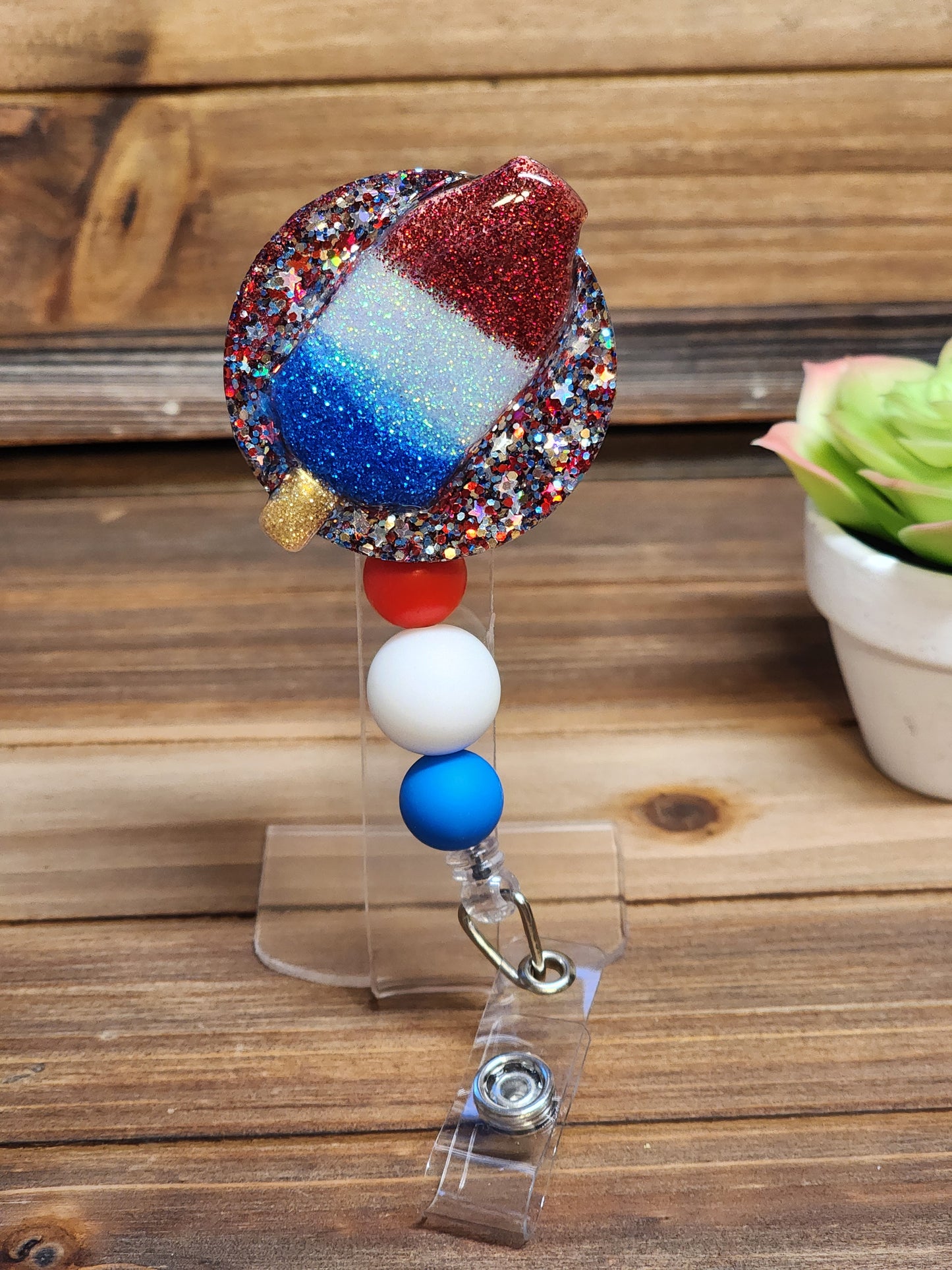 Bomb Pop Retractable Badge Reel