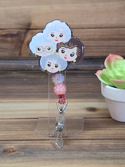 Golden Girls Retractable Badge Reel