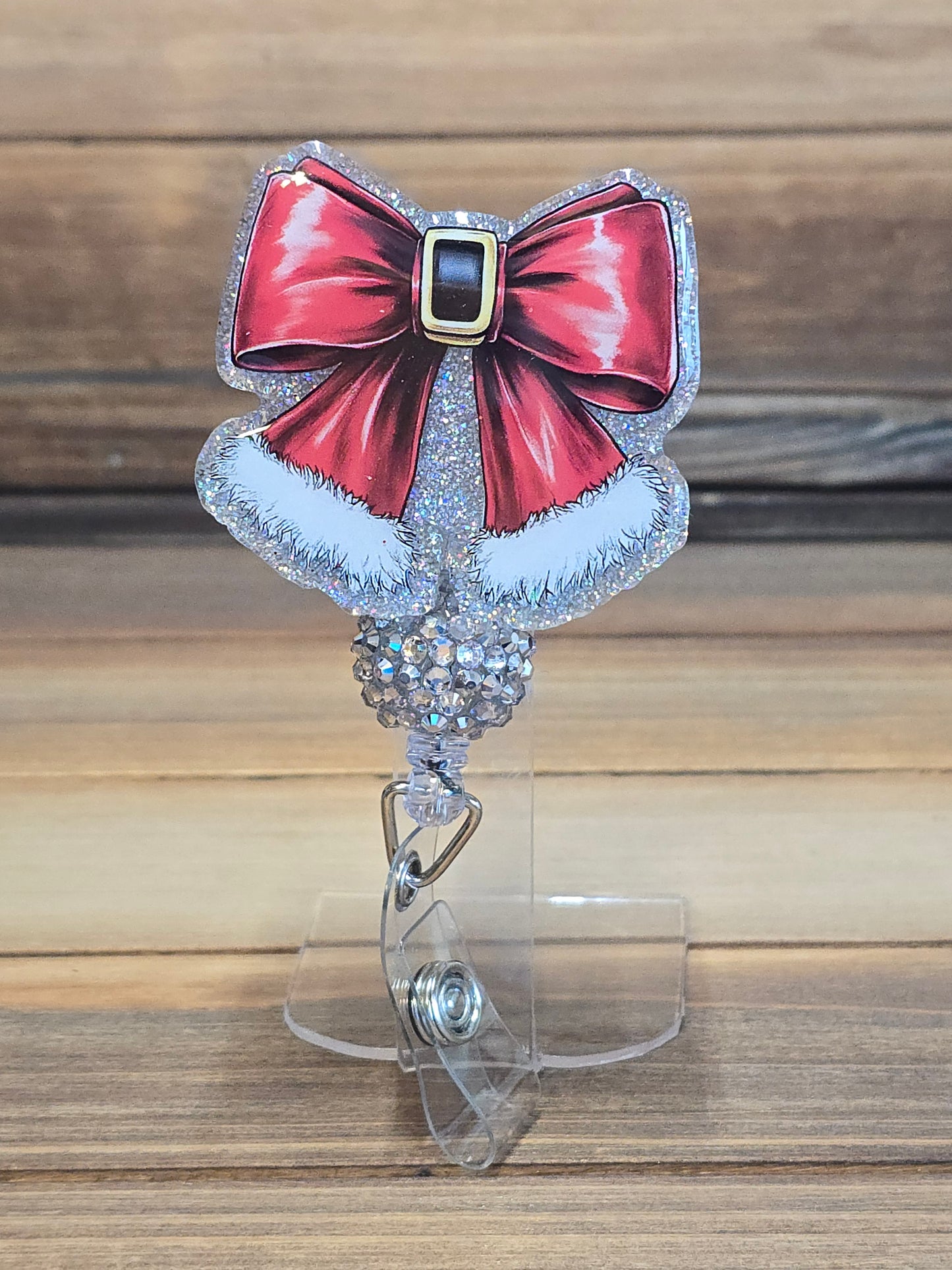 Red Bow Badge Reel