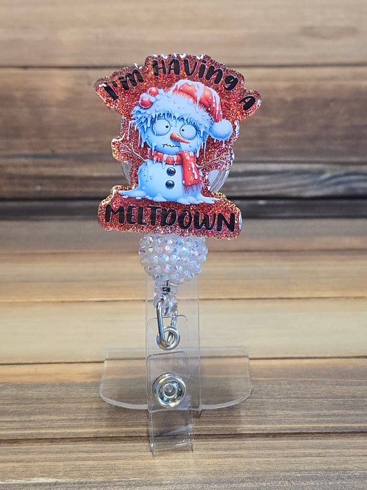 Meltdown Snowman Badge Reel