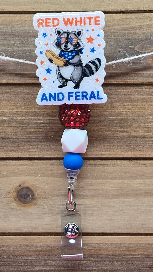 Red White and Feral Badge Reel